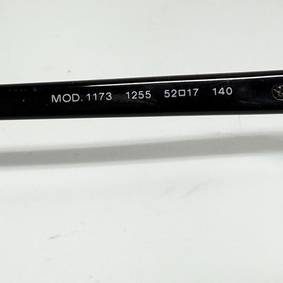 Versace Mod. 1173 1255 Eyeglasses Frames Black Silver‎ 52-17-140 H18911 main image 7
